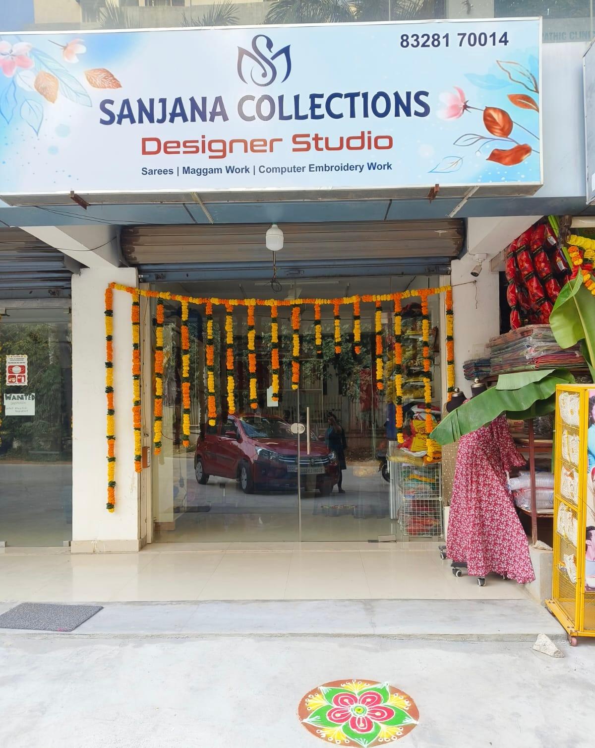 Sanjana Collections Designer Studio Logo